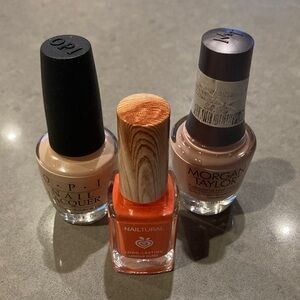 OPI and Morgan Taylor Nail Polish Set - Orange and Tan Shades